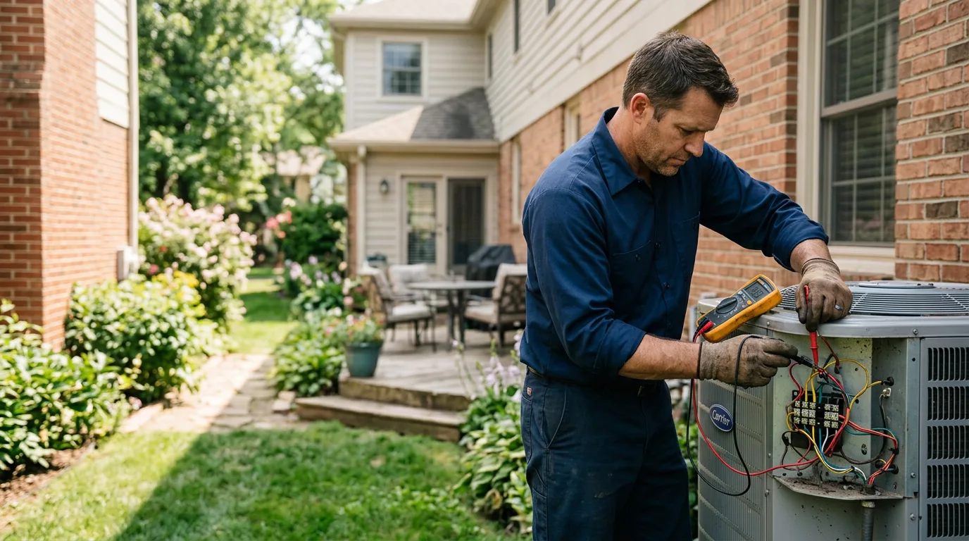 HVAC technician working near Hammondsville, OH
